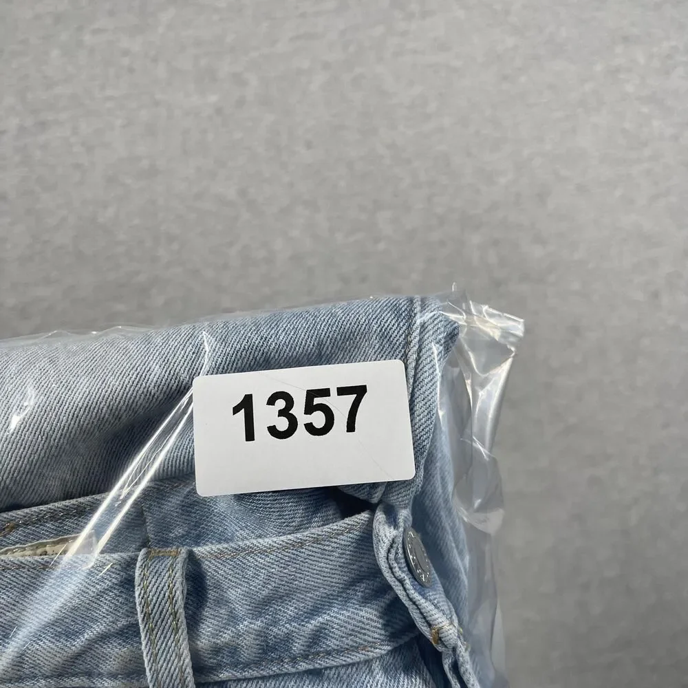 Levi's 501 Jeans Mens 28x30 (27x28) Blue Light Wash Straight Classic